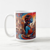 伝統の夢:アフリカ鮮やかの未来 コーヒーマグカップ (左)