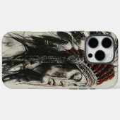 伝統の強いインディアンガールウォリアー Case-Mate iPhoneケース (裏面 (横))