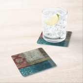 伝統の抽象芸術I スクエアペーパーコースター (インサイチュ)