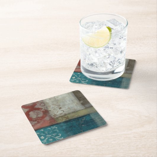 伝統の抽象芸術I スクエアペーパーコースター (インサイチュ)