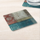 伝統の抽象芸術I スクエアペーパーコースター (アングル)