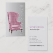 伝統の椅子の家の経験豊かな人のインテリア・デザイナー 名刺 (正面/裏面)
