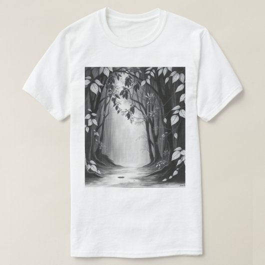**"伝統の響き: 古典的なドローイング"** Tシャツ (デザイン正面)
