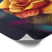 伝統を受け入れる:砂糖スカルメイクアップ ポスター (角)