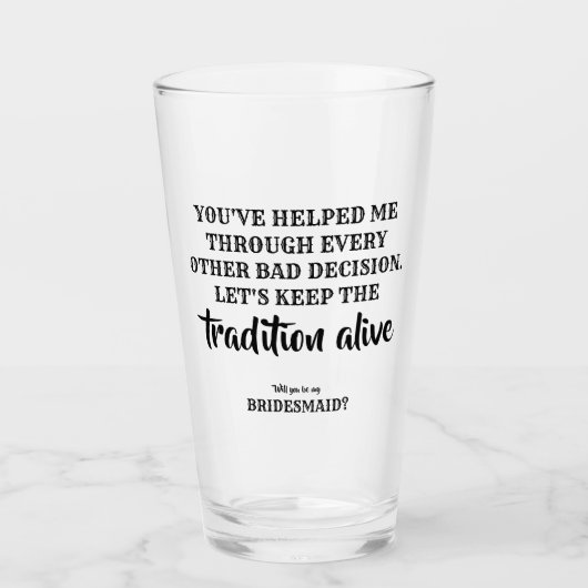伝統を生き生きとおもしろい- Bridesmaid提案 タンブラーグラス (正面)