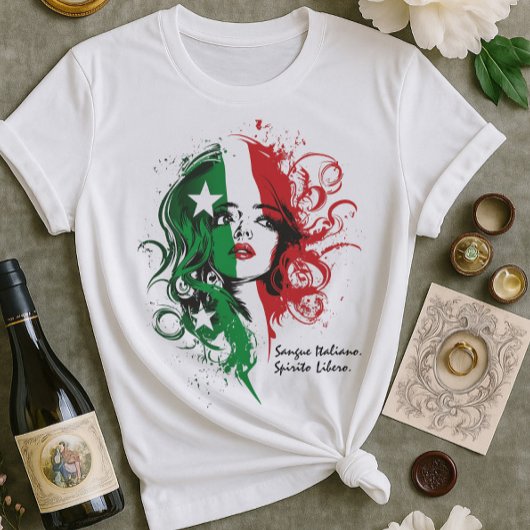伝統イタリアンシャツの女性 | インスパイアフェミニン Tシャツ