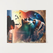 伝統ウォリアート タペストリー (正面(横))