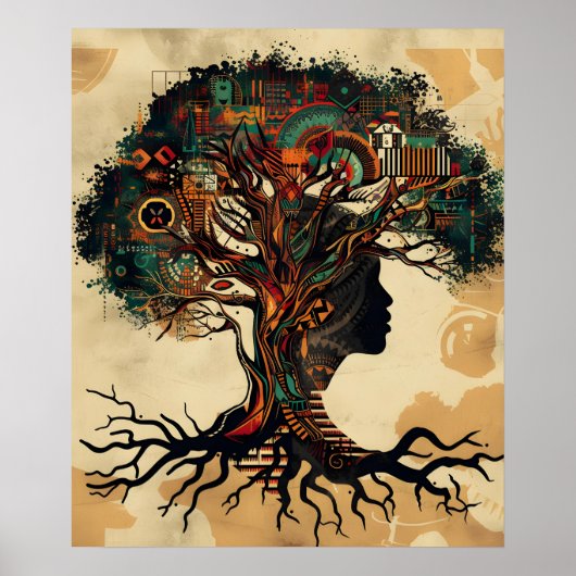 伝統エコー:アフリカ系アメリカ人ルーツインスパイア ポスター (正面)