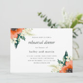 伝統エレガントフローラ結婚のリハーサル 招待状 (スタンド正面)