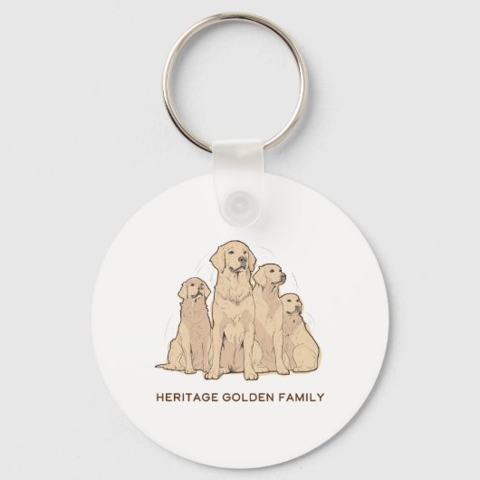 伝統ゴールデンキーチェーン キーホルダー (正面)