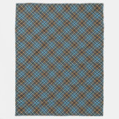 伝統タータンチェックブランケットによるキャビン・スタイル・リビング フリースブランケット (正面)