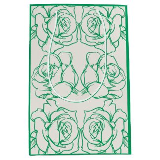 伝統バラ抱き枕 ミディアムペーパーバッグ