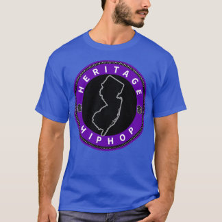 伝統ヒップホップシルバーアンドブラック Tシャツ