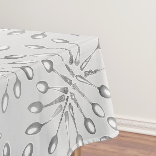 伝統ビクトリアンヴィンテージスプーンパターン テーブルクロス (インサイチュ)