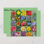 伝統フラワーズ – USA ポストカード (正面/裏面)