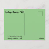 伝統フラワーズ – USA ポストカード (裏面)