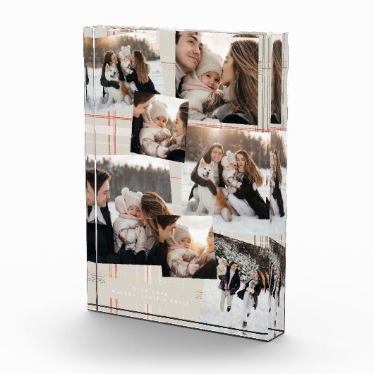 伝統プレイドコージーキャビンのクリスマスギフト数々の8 フォトブロック (右)