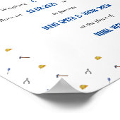 伝統ベビー記念誕生証明書ポスター ポスター (角)