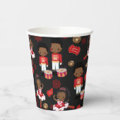 伝統ホリデーナッツクラッカー紙カップ 紙コップ (左)