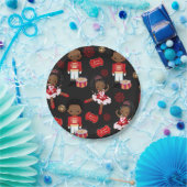 伝統ホリデーナッツクラッカー紙プレート ペーパープレート (パーティー)