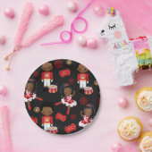 伝統ホリデーナッツクラッカー紙プレート ペーパープレート (パーティー)