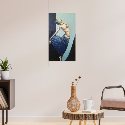 伝統モダン:あらゆるストロークのエレガンス ポスター (リビング3)