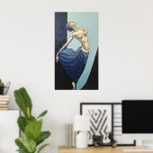 伝統モダン:あらゆるストロークのエレガンス ポスター (ホームオフィス)