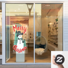 伝統レッドアンドグリーンホリデーウィンドウスティッキング ウィンドウサイン