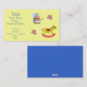 伝統的おもちゃ/原色 名刺 (正面/裏面)