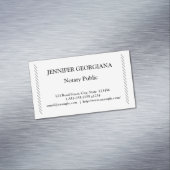 伝統的で及びシンプルな公証人 マグネット名刺 (インサイチュ)