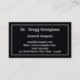 伝統的で及び明白なSurgeon大将の名刺 名刺