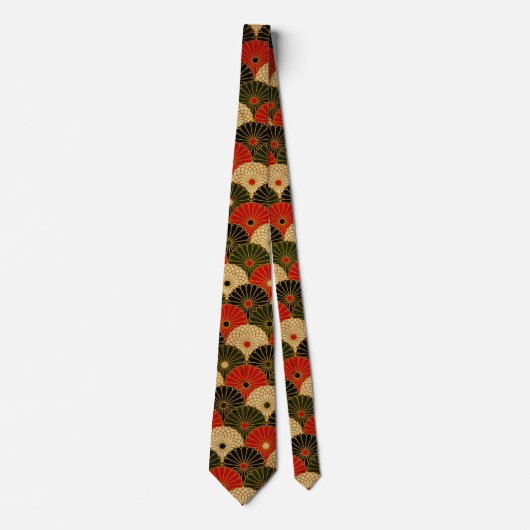 伝統的で日本のなパターンメンズタイ ネクタイ (正面)