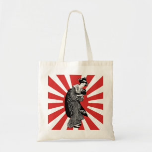 伝統的で日本のな浮世絵の女性 トートバッグ