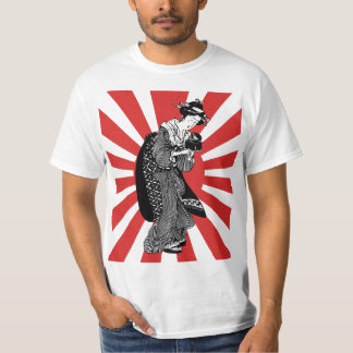 伝統的で日本のな浮世絵の女性 Tシャツ