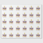 伝統的で王室のな王冠 ラッピングペーパー (フラット)