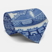 伝統的で青いヤナギの中国のタイ ネクタイ (ロール)