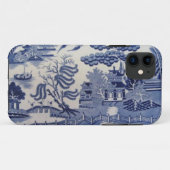 伝統的で19世紀で青いヤナギの中国の箱 Case-Mate iPhoneケース (裏面(横))