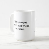 伝統的で、モダンなPhilippiansの4:13 コーヒーマグカップ (正面左)