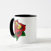 伝統的なばら色の入れ墨のコーヒー・マグ マグカップ (正面左)