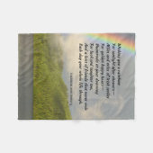 伝統的なアイルランドの天恵毛布 フリースブランケット (正面(横))