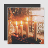 伝統的なアドベントリースキャンドル付き (正面/裏面)