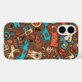 伝統的なアパッチインディアンアート Case-Mate iPhoneケース (裏面 (横))