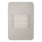 伝統的なアフリカのモチーフ モザイクアートプリント。 バスマット (正面縦)