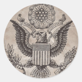 伝統的なアメリカの紋章 ラウンドシール