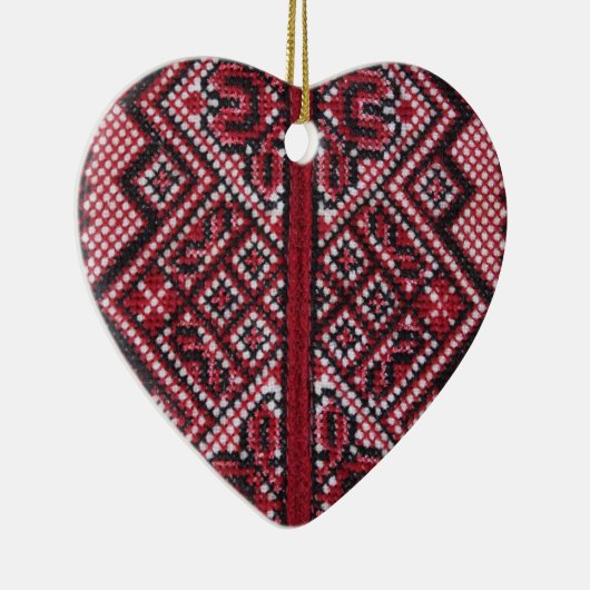 伝統的なウクライナのデザイン セラミックオーナメント (右)