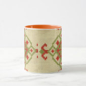 伝統的なウクライナの刺繍 マグカップ (中央)