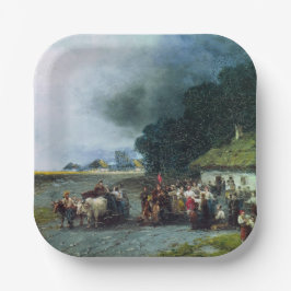 伝統的なウクライナの結婚式 (ウクライナ) (結婚) ペーパープレート