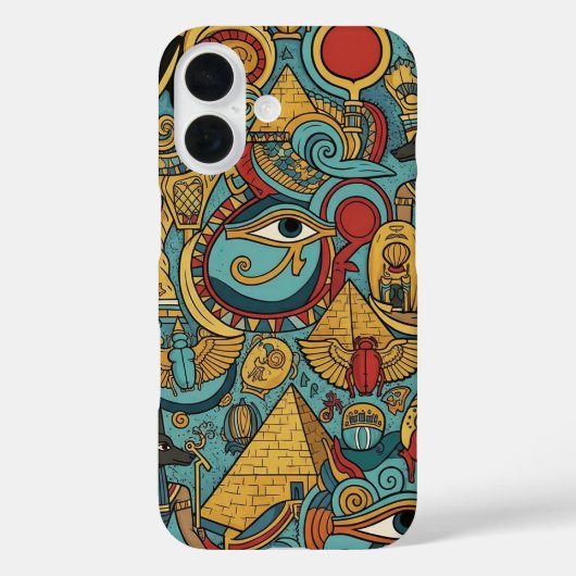 伝統的なエジプト美術 Case-Mate iPhoneケース (裏面)
