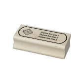 伝統的なカスタムビジネス 3行のセリフテキスト ラバースタンプ (スタンプ)