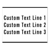 伝統的なカスタムビジネス 3行のセリフテキスト ラバースタンプ (インプリント)